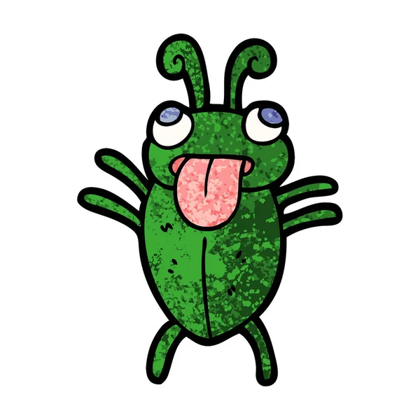 Vector Εικονογράφηση Του Bug Αστείο Καρτούν — Διανυσματικό Αρχείο