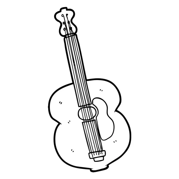 Vektor Illustration Tecknad Gitarr — Stock vektor