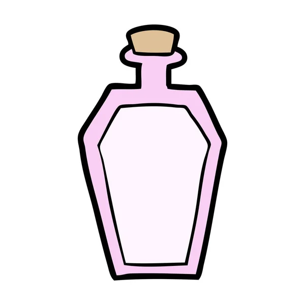 Vector Ilustración Botella Dibujos Animados — Vector de stock