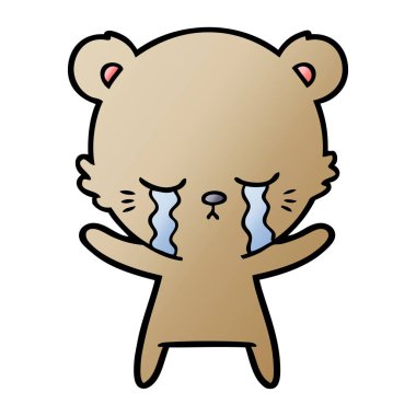 ayı çizgi film karakteri vektör çizim 