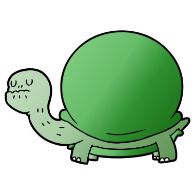 vektör çizim karikatür kaplumbağa
