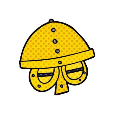 vektör çizim karikatür kask