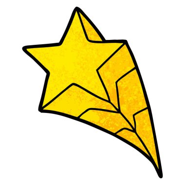 vektör çizim karikatür kayan yıldız