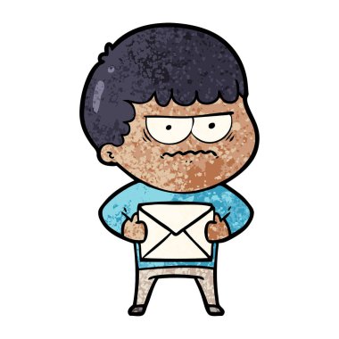 vektör çizim karikatür dostum rahatsız