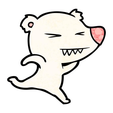 çalışan kutup ayısı çizgi film