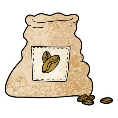 kahve fasulye çuvalı çizgi film