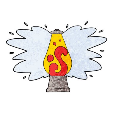 çizgi film retro lav lambası