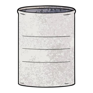 vektör çizim karikatür petrol davul