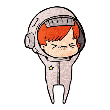 kızgın çizgi film alan kız