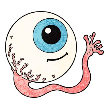 vektör çizim karikatür göz küresi