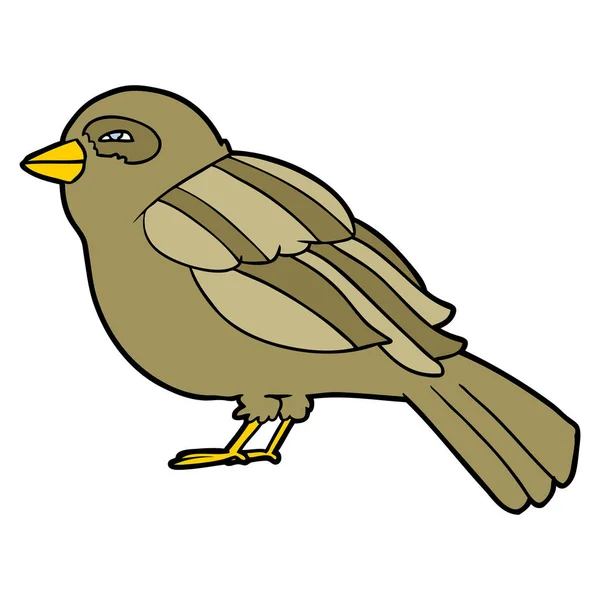 Vector Illustratie Van Cartoon Vogel — Stockvector