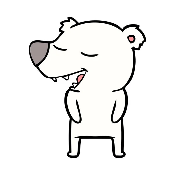 Ilustracja Wektorowa Kreskówki Niedźwiedzia Polarnego — Wektor stockowy