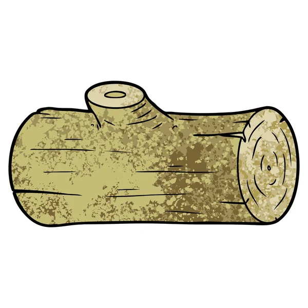 Vektorillustration Des Cartoon Logs — Stockvektor