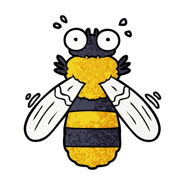 Векторная Иллюстрация Мультяшной Пчелы — стоковый вектор