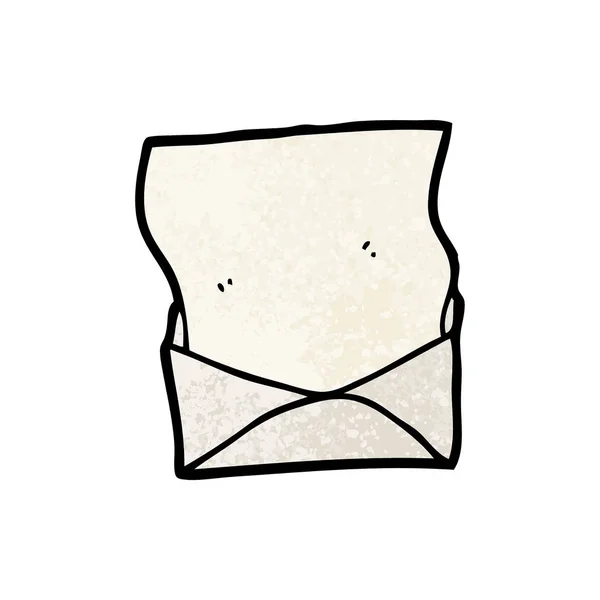 Carta Dos Desenhos Animados Envelope — Vetor de Stock