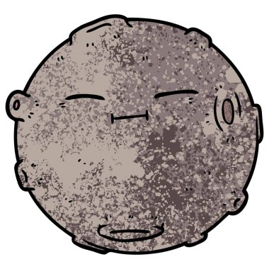 Çizgi film uydusunun vektör çizimi