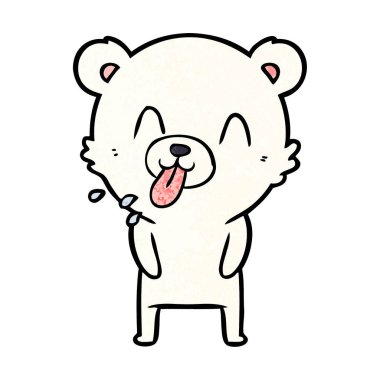 Kutup Ayısı Çizgi Filminin Vektör İllüstrasyonu