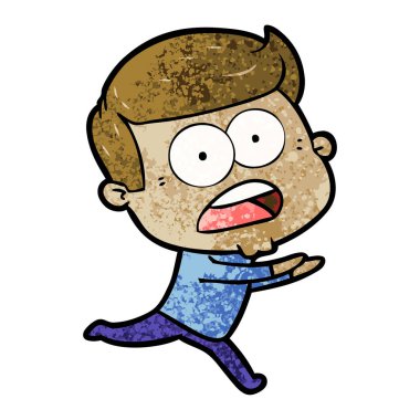 vektör çizim karikatür dostum şok