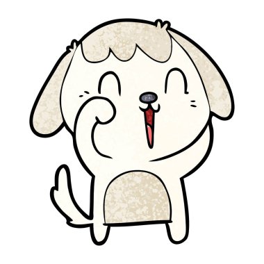 Çizgi film köpeğinin vektör çizimi