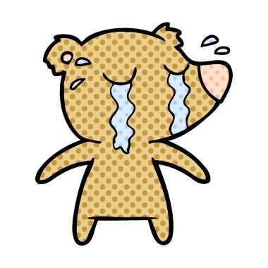 ayı çizgi film karakteri vektör çizim 