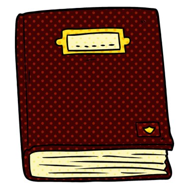 vektör çizim karikatür eski kitap