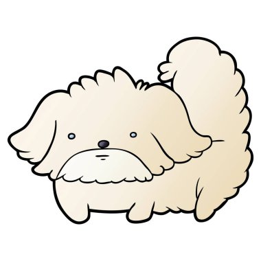 Çizgi film köpeğinin vektör çizimi