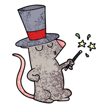 Çizgi film faresinin vektör çizimi