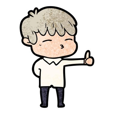 vektör çizim karikatür meraklı çocuk