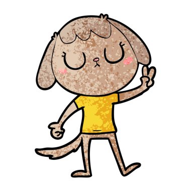 Çizgi film köpeğinin vektör çizimi