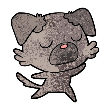 Çizgi film köpeğinin vektör çizimi