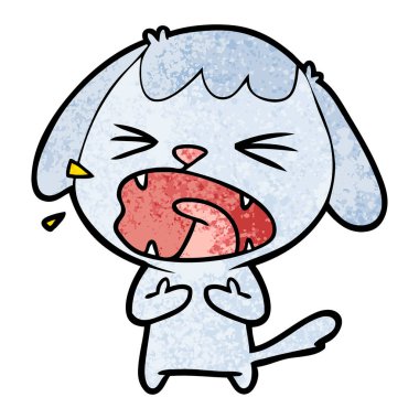 Çizgi film köpeğinin vektör çizimi