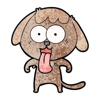 Çizgi film köpeğinin vektör çizimi