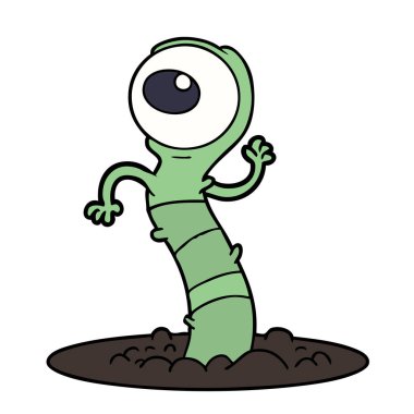 çizgi film uzaylı bataklık canavarı