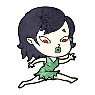 sevimli çizgi vampir kız