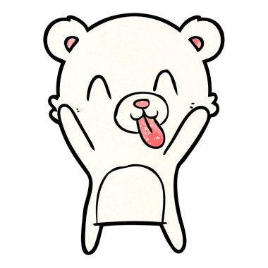 Kutup Ayısı Çizgi Filminin Vektör İllüstrasyonu