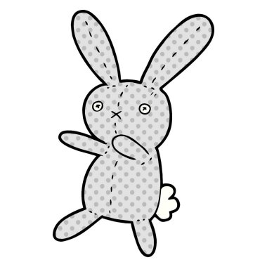 Çizgi film tavşanının vektör çizimi