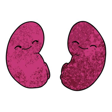 vektör çizim karikatür böbrekler