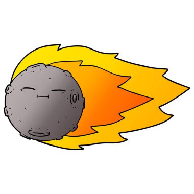 vektör çizim karikatür göktaşı