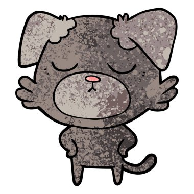 Çizgi film köpeğinin vektör çizimi