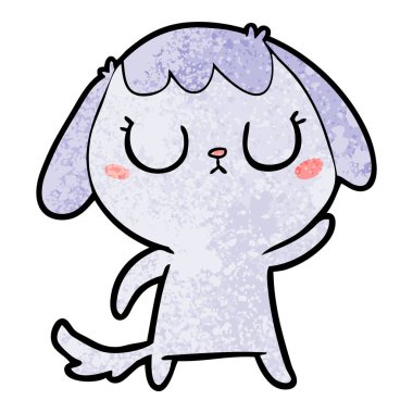 Çizgi film köpeğinin vektör çizimi