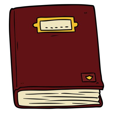 vektör çizim karikatür eski kitap