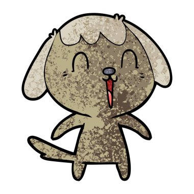 Çizgi film köpeğinin vektör çizimi