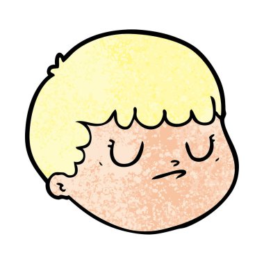 vektör çizim karikatür erkek yüz