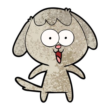 Çizgi film köpeğinin vektör çizimi