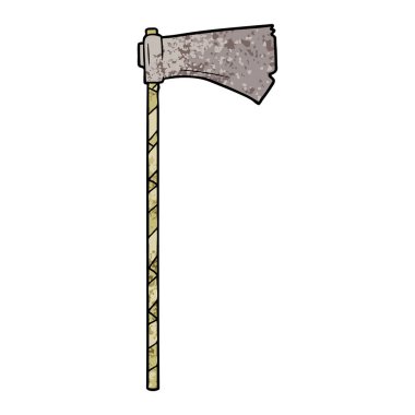 çizgi film Orta Çağ Savaşı axe