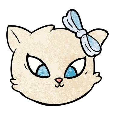 Çizgi film kedisinin vektör çizimi