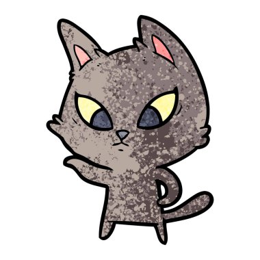 karışık karikatür kedi vektör çizim