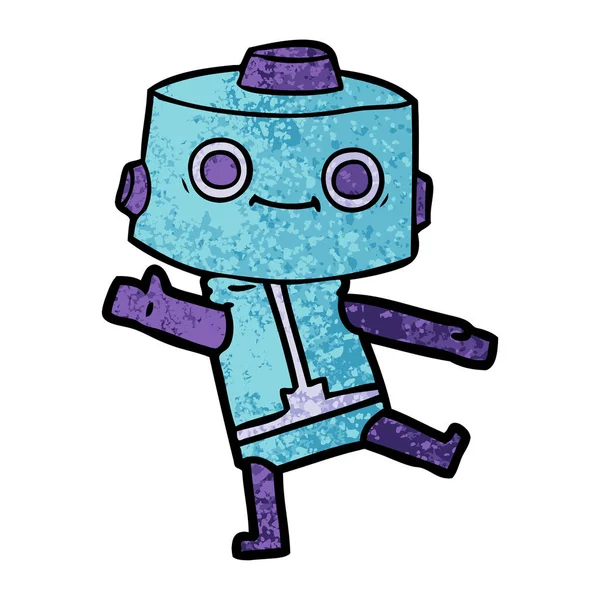 Vektor Illustration Tecknad Robot — Stock vektor