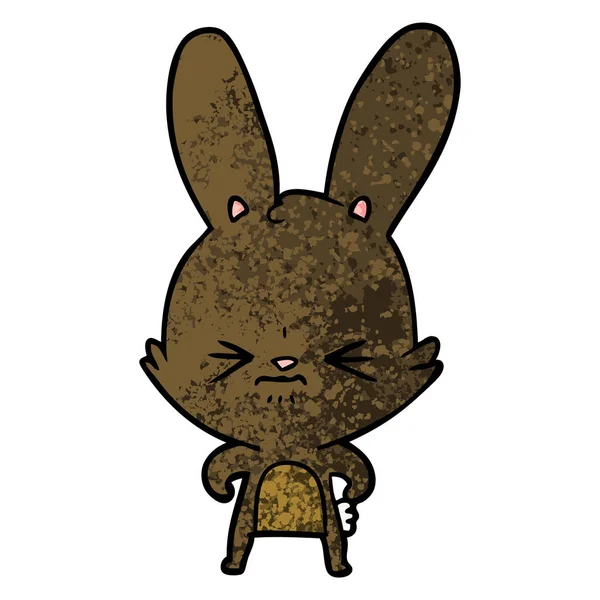 Векторная Иллюстрация Милого Мультяшного Кролика — стоковый вектор