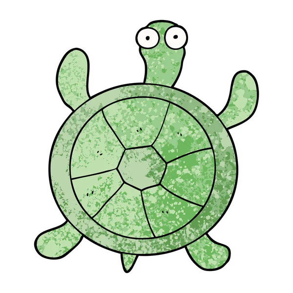 Ilustración Vectorial Tortuga Dibujos Animados — Vector de stock